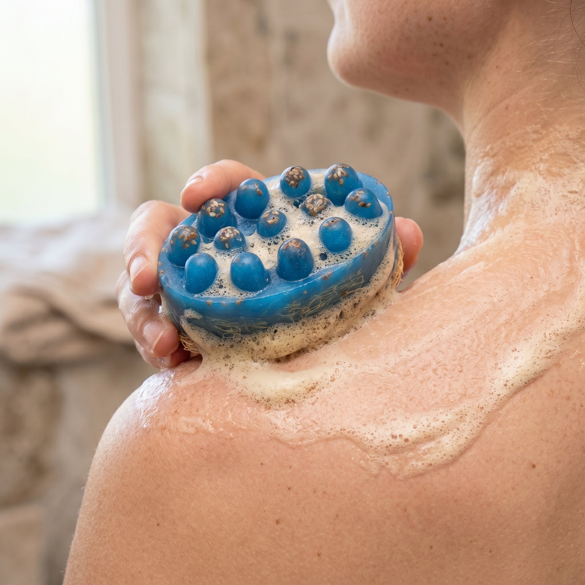 Coconut - Luffa Massage Bar 120 GM
